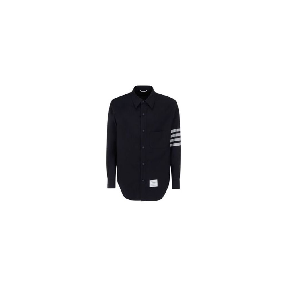 Thom Browne Blue Wool Oves Aries Dress Men's Shirt